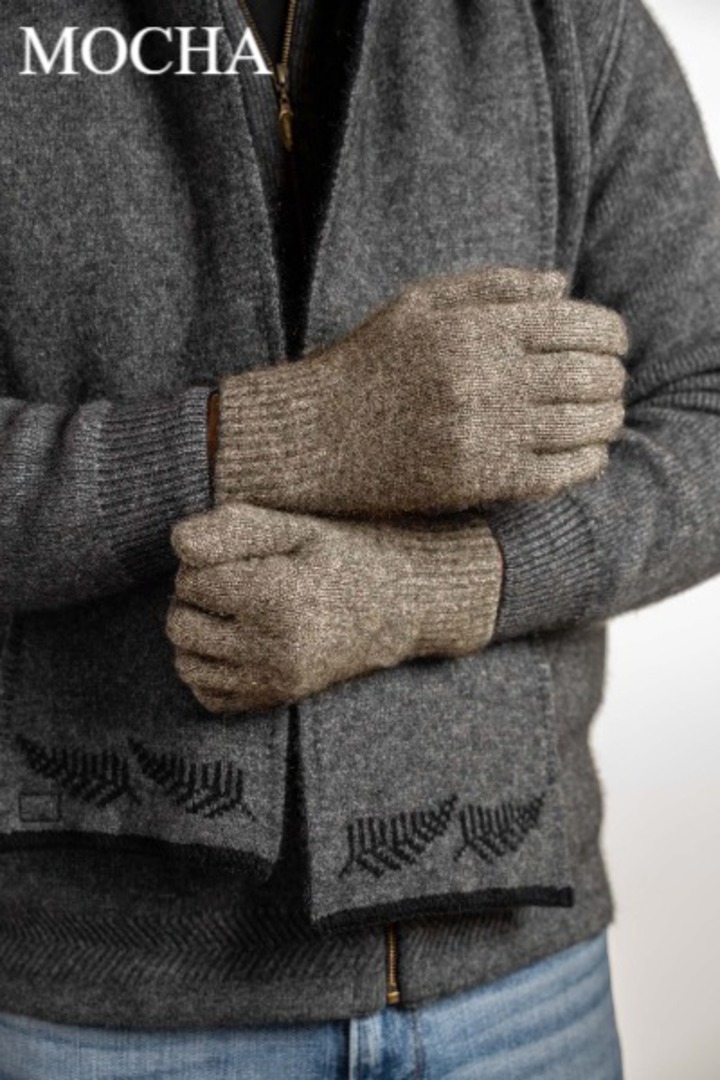 Merino Possum Koru Plain Gloves image 4